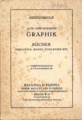 Versteigerung: Alte und moderne Graphik